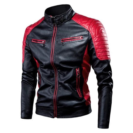 EMW Casual Motor Leather Jacket For Men And Women