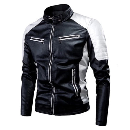 EMW Casual Motor Leather Jacket For Men And Women